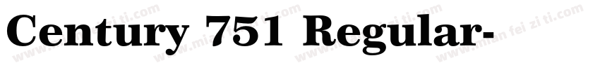 Century 751 Regular字体转换